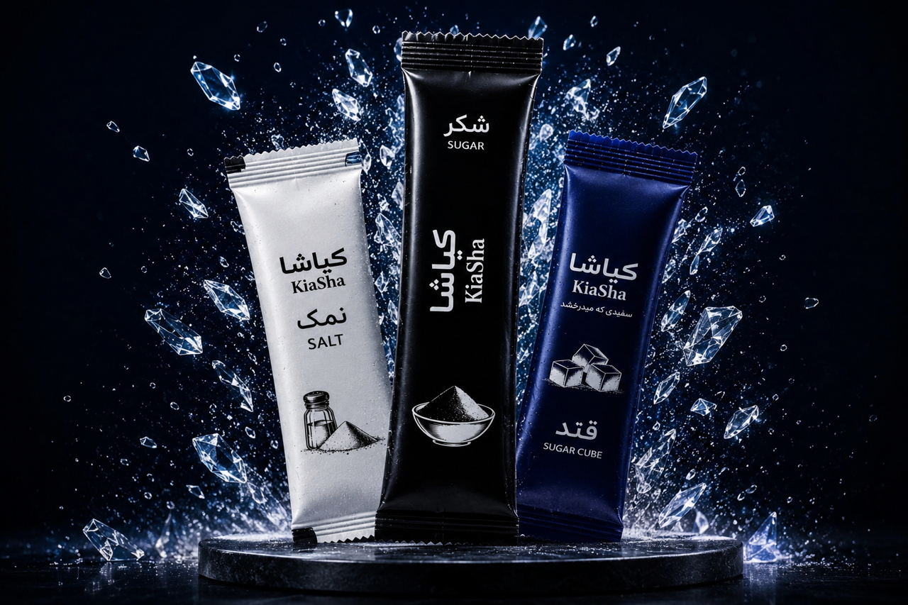ساشه قند کیاشا ، ساشه شکر کیاشا ،ساشه نمک کیاشا